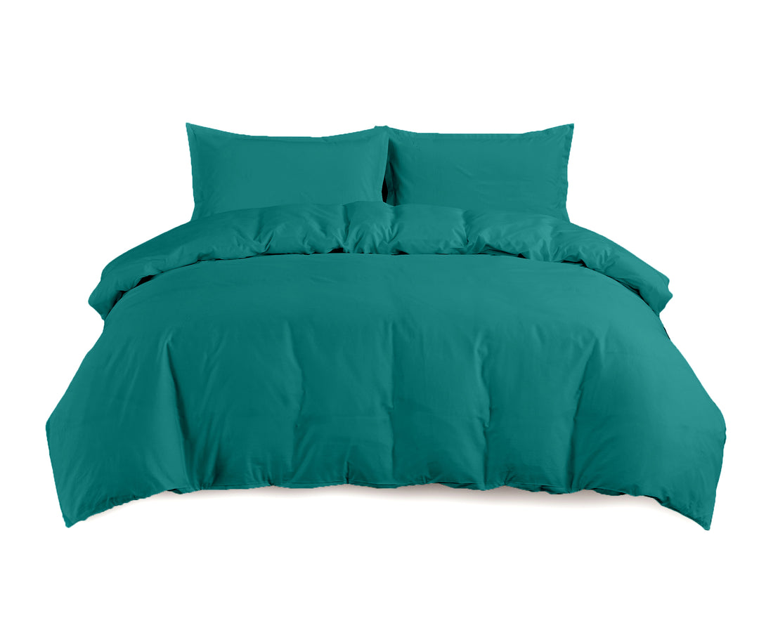 Solid Colored Quilt Cover Sets 100% Microfiber