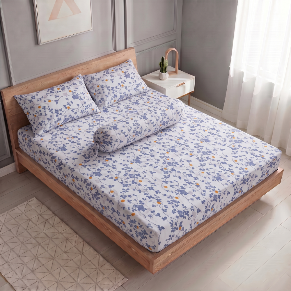 Inspire Eruca 100% Cotton Fitted Sheet Set