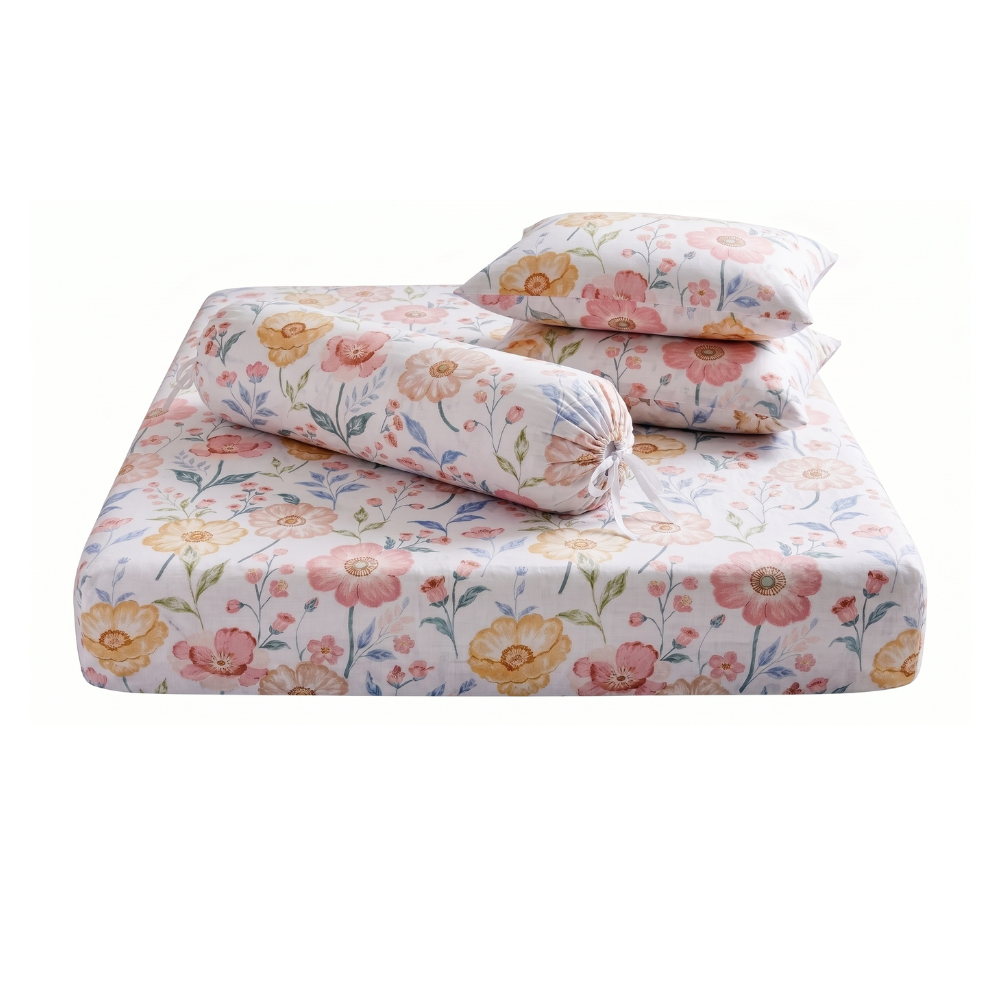 Inspire Orielle 100% Cotton Fitted Sheet Set