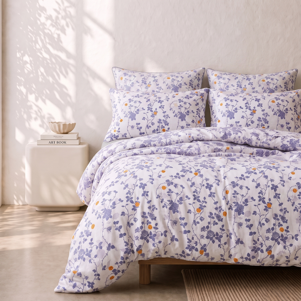 Inspire Eruca 100% Cotton Quilt Cover Set