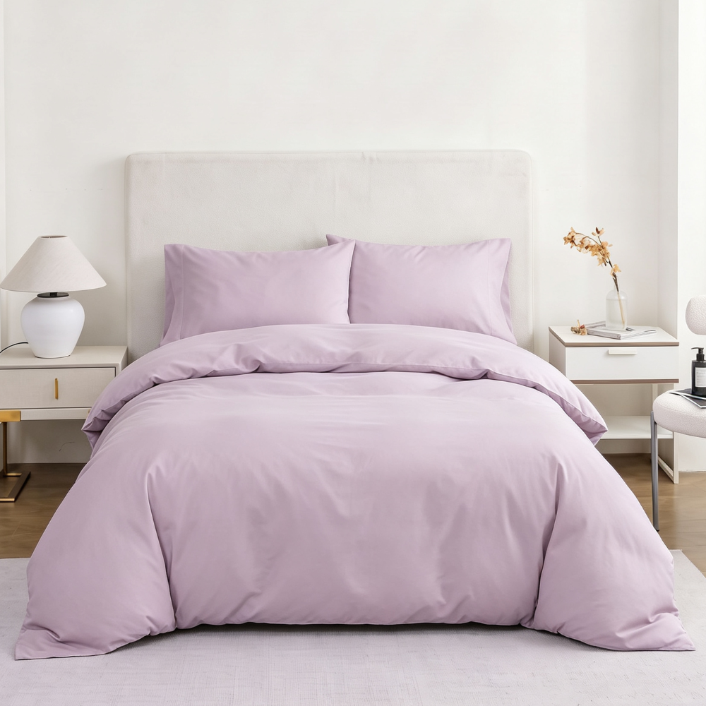 Premium 90 GSM Microfiber Solid Colour Bedding Sets