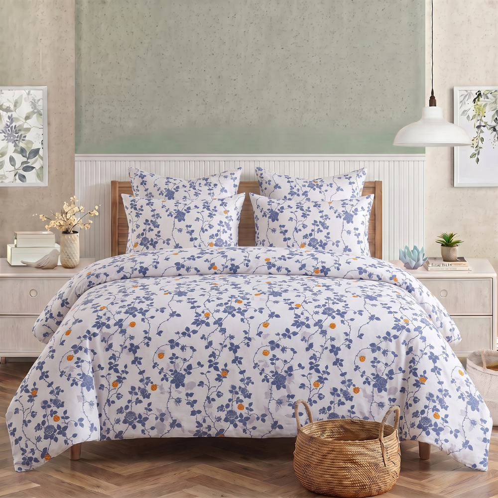 Inspire Eruca 100% Cotton Quilt Cover Set