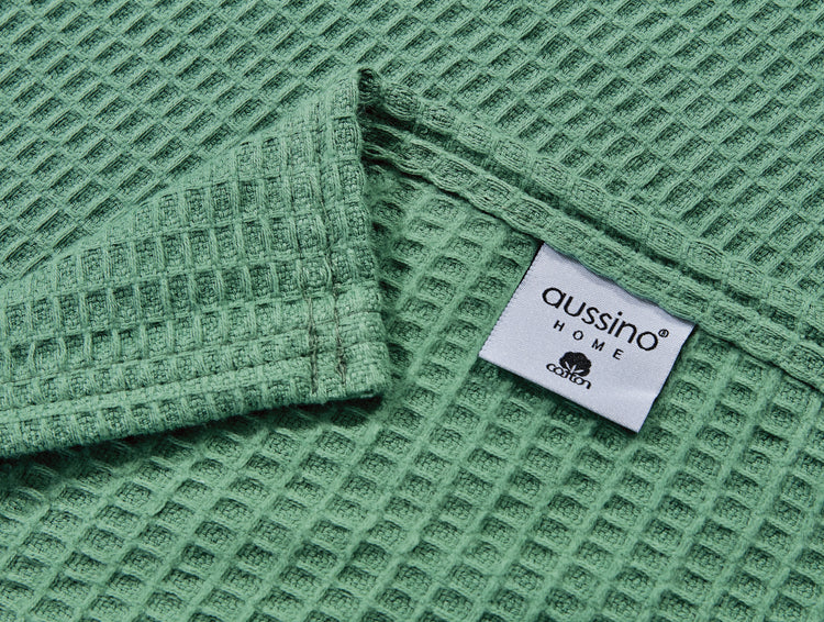 Aussino 100% Cotton Waffle Weave Thermal Blanket - Aussino Malaysia