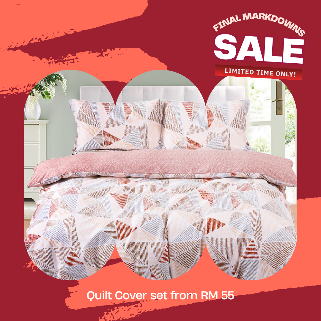 ⚡FLASH SALE⚡ Inspire Hansen 100% Cotton Quilt Cover Set