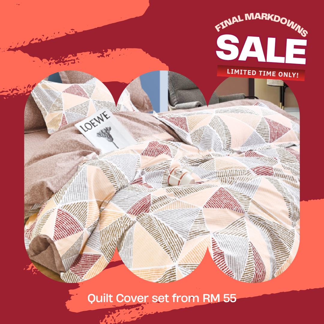 ⚡FLASH SALE⚡ Inspire Hansen 100% Cotton Quilt Cover Set