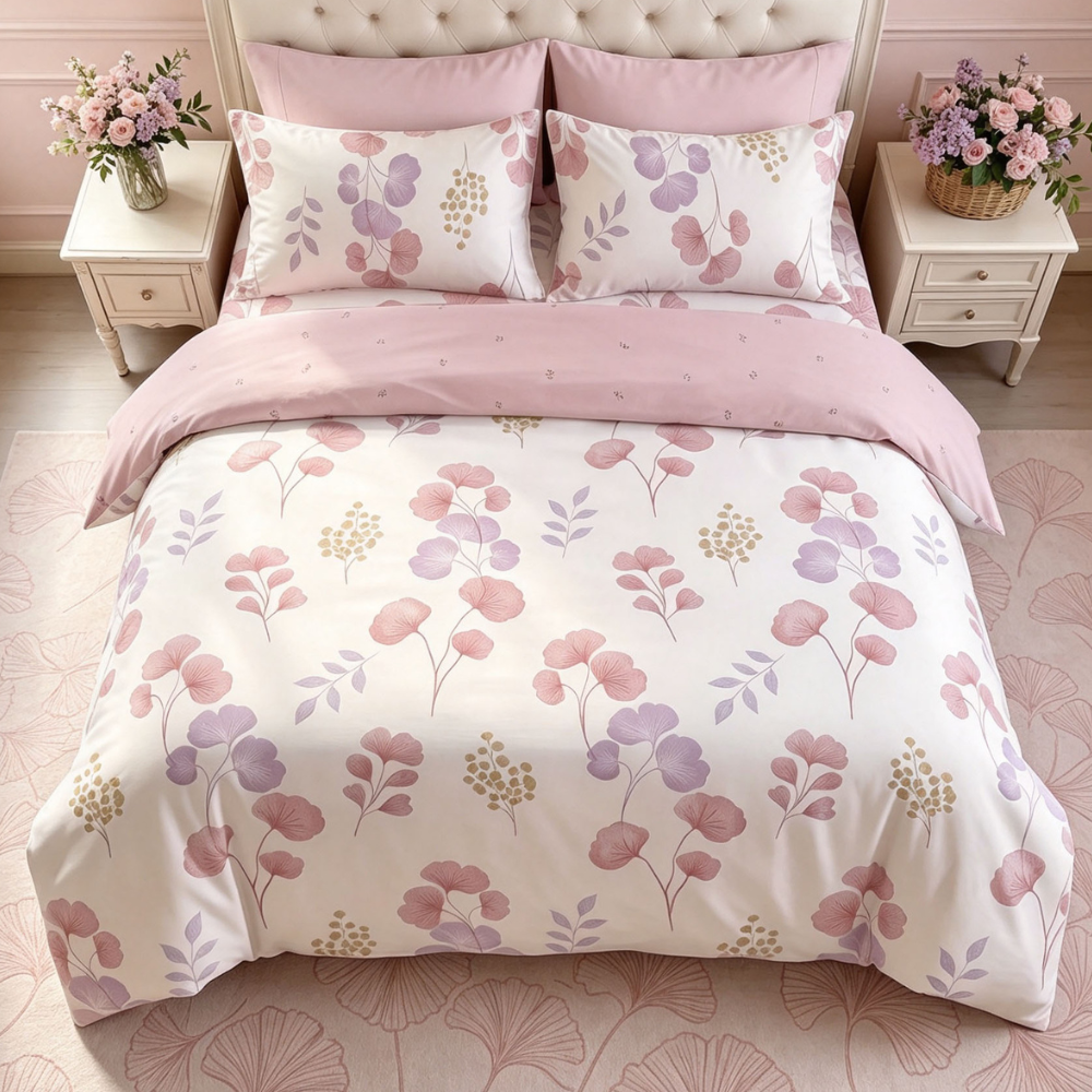 Inspire Raeanna 100% Cotton Quilt Cover Set