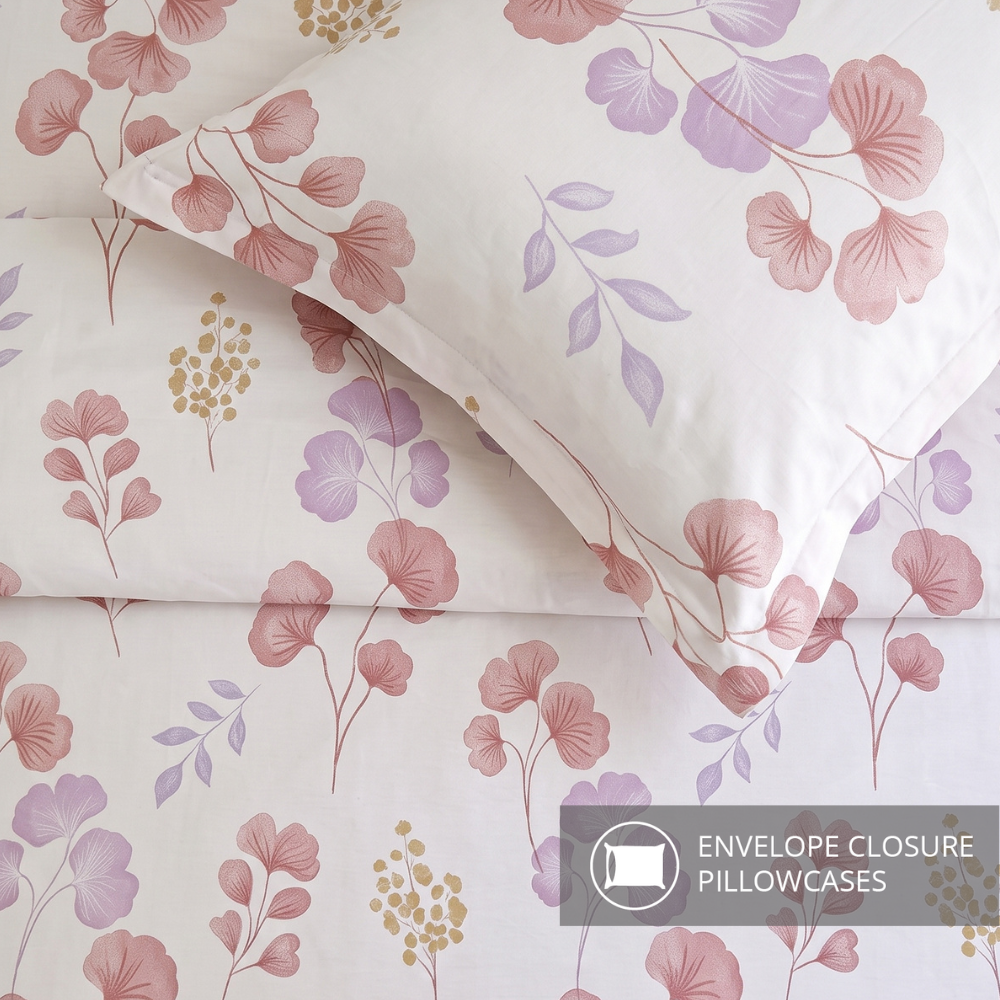 Inspire Raeanna 100% Cotton Quilt Cover Set