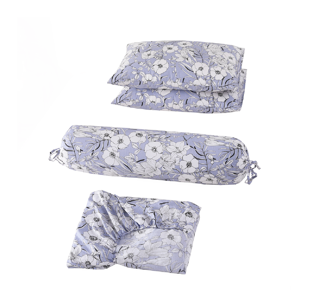 ⚡FLASH SALE⚡ Contempo Amara 100% Cotton Fitted Sheet Set
