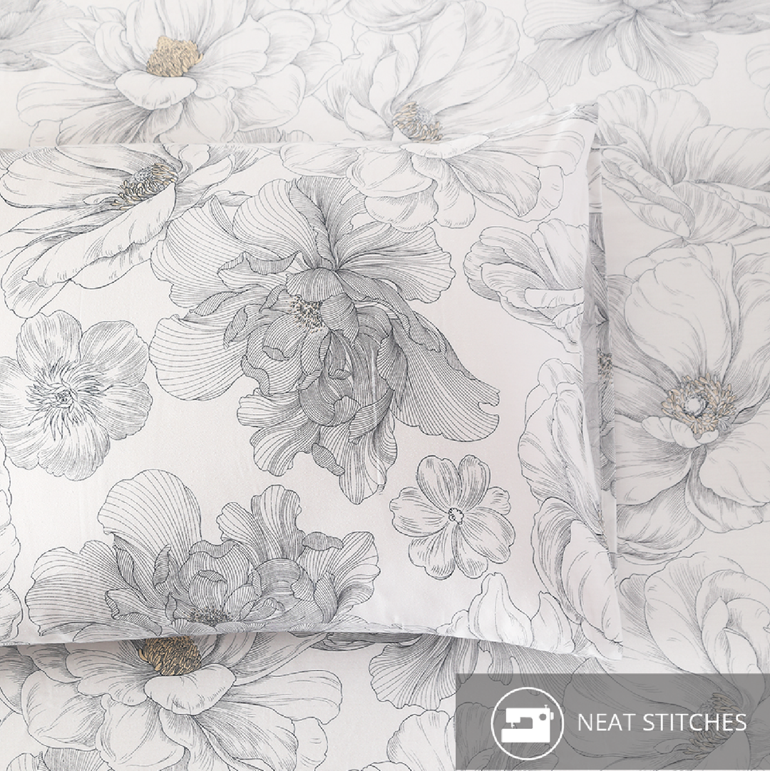 Contempo Beatrix 100% Cotton Fitted Sheet Set