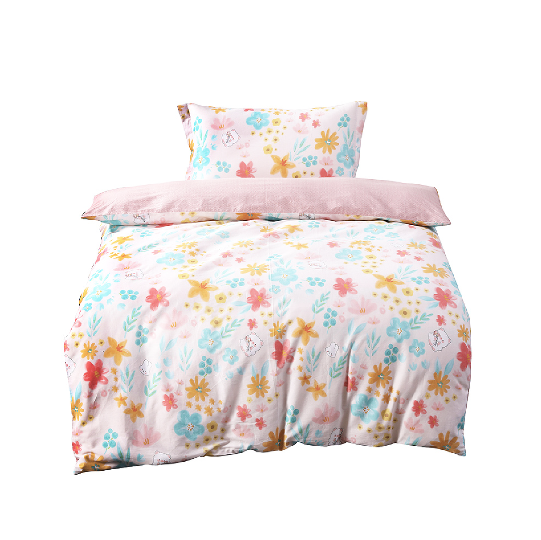 Aussino Kids Blush 100% Cotton Quilt Cover Set