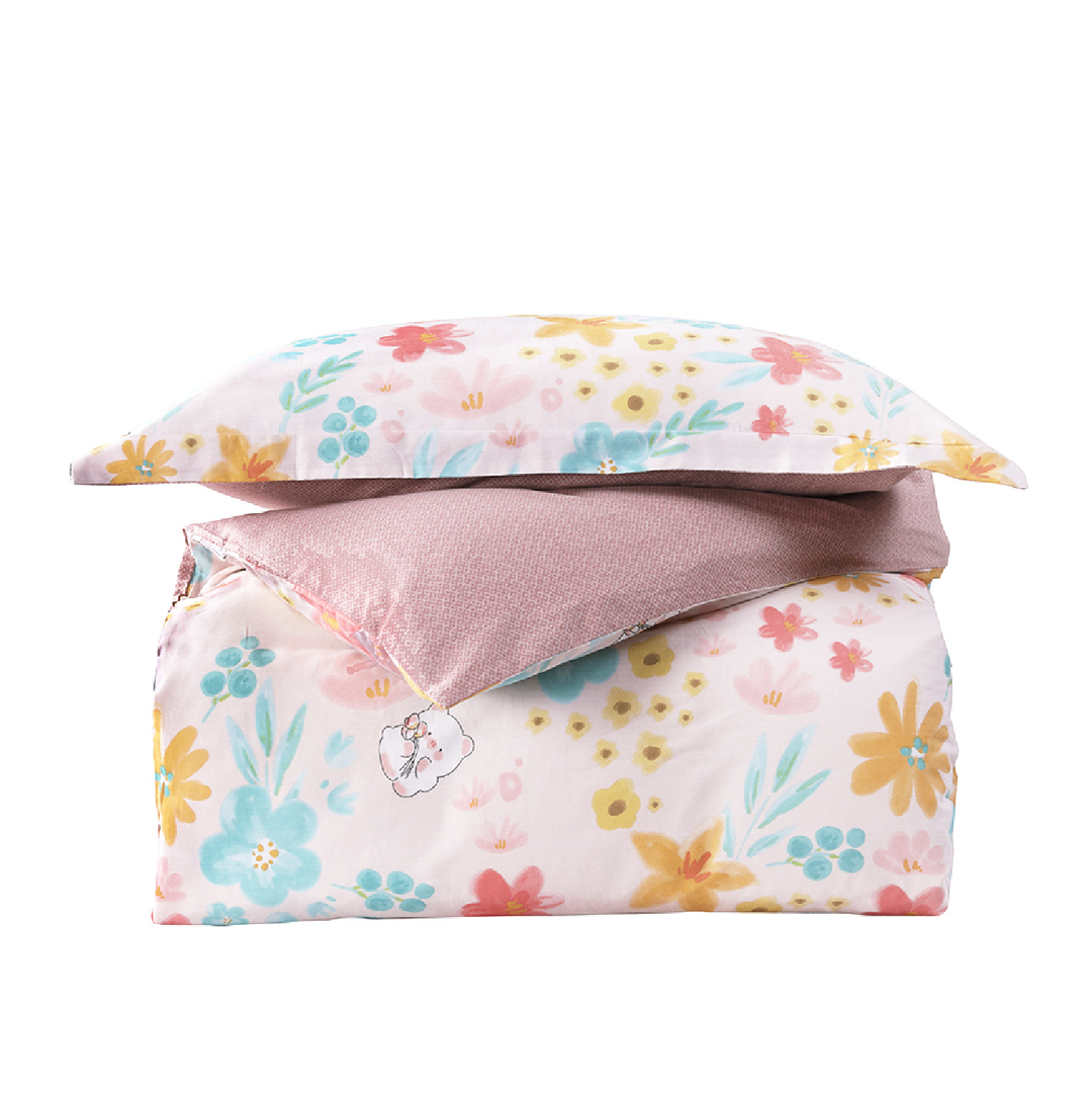 Aussino Kids Blush 100% Cotton Quilt Cover Set