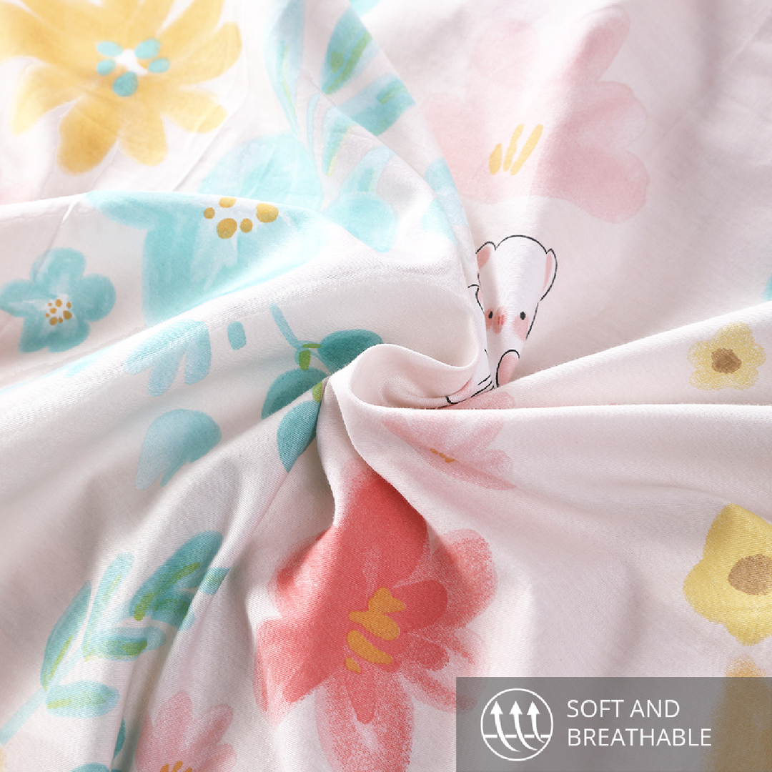 Aussino Kids Blush 100% Cotton Quilt Cover Set