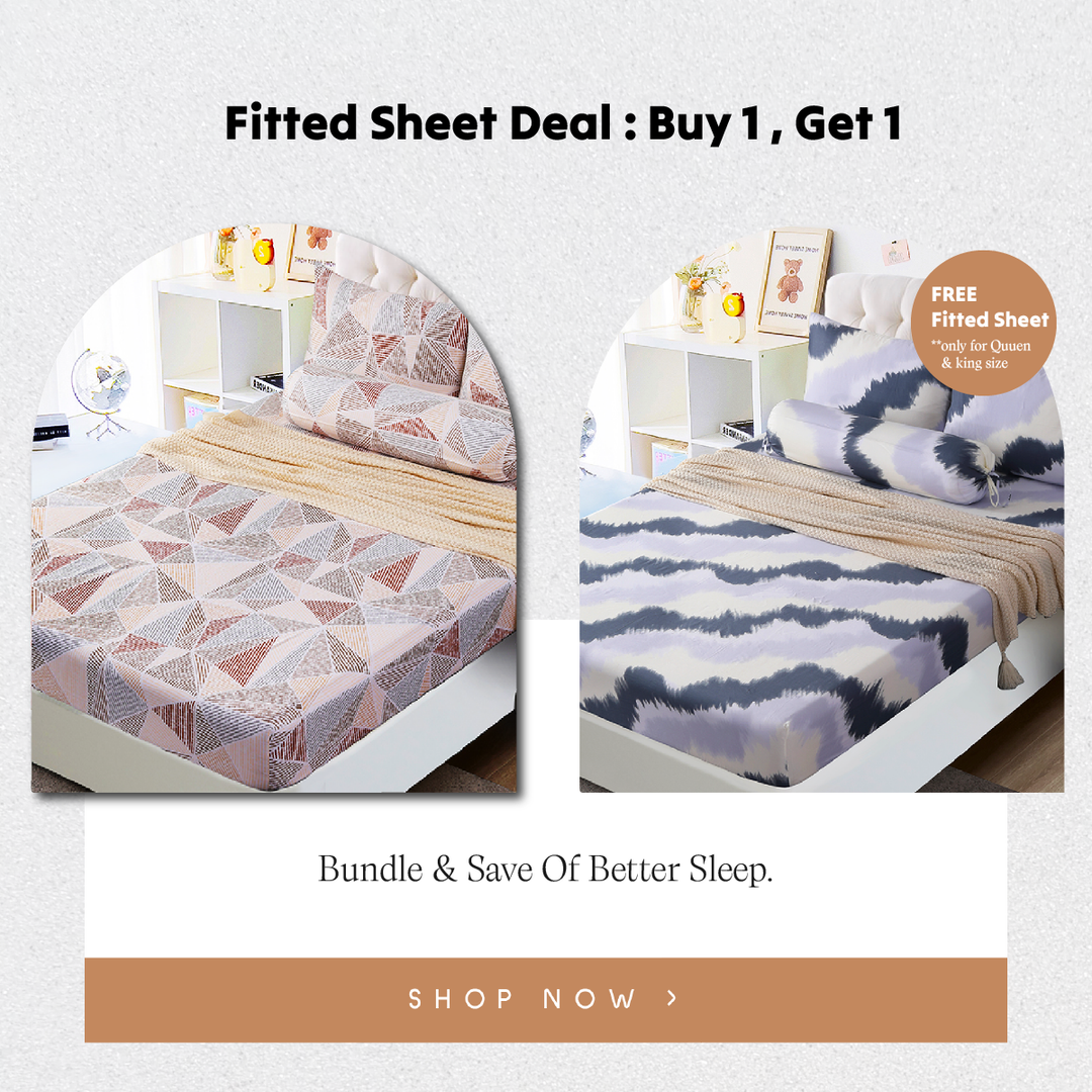 ⚡FLASH SALE⚡ Inspire Hansen 100% Cotton Fitted Sheet Set