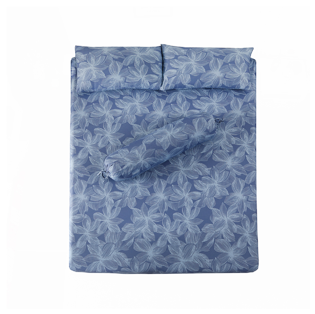 Contempo Celeste 100% Cotton Fitted Sheet Set