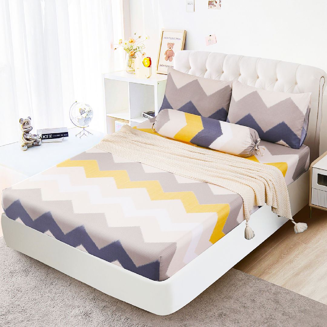Inspire Dante 100% Cotton Fitted Sheet Set