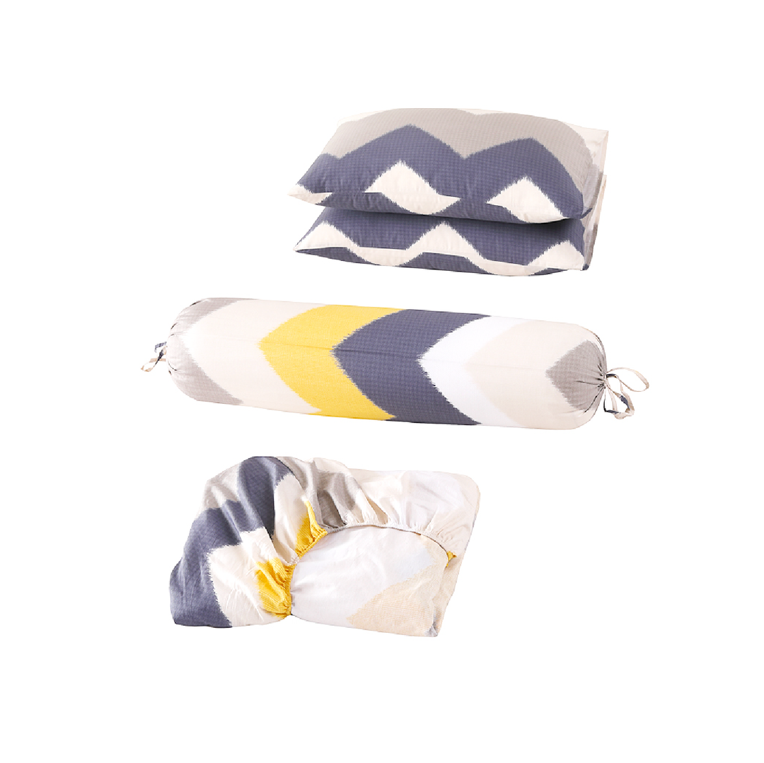 Inspire Dante 100% Cotton Fitted Sheet Set