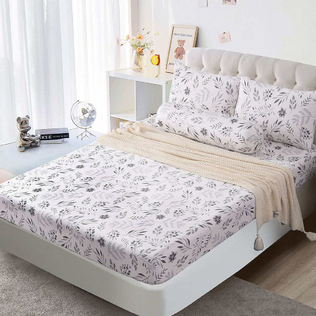 Contempo Elowen 100% Cotton Fitted Sheet Set