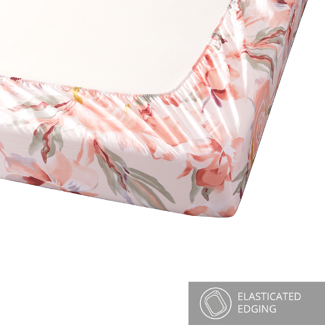 Contempo Helena 100% Cotton Fitted Sheet Set