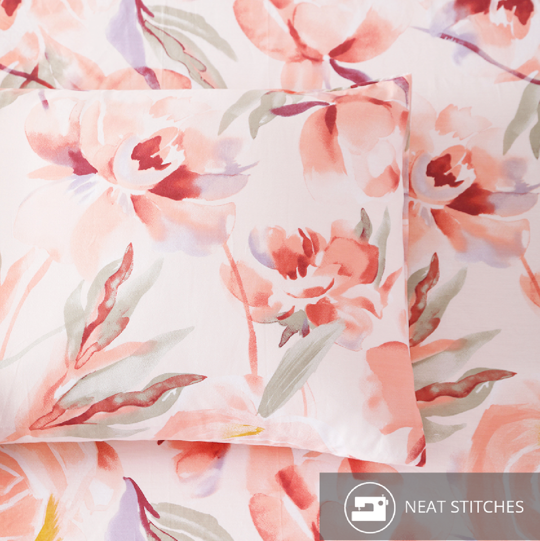 Contempo Helena 100% Cotton Fitted Sheet Set