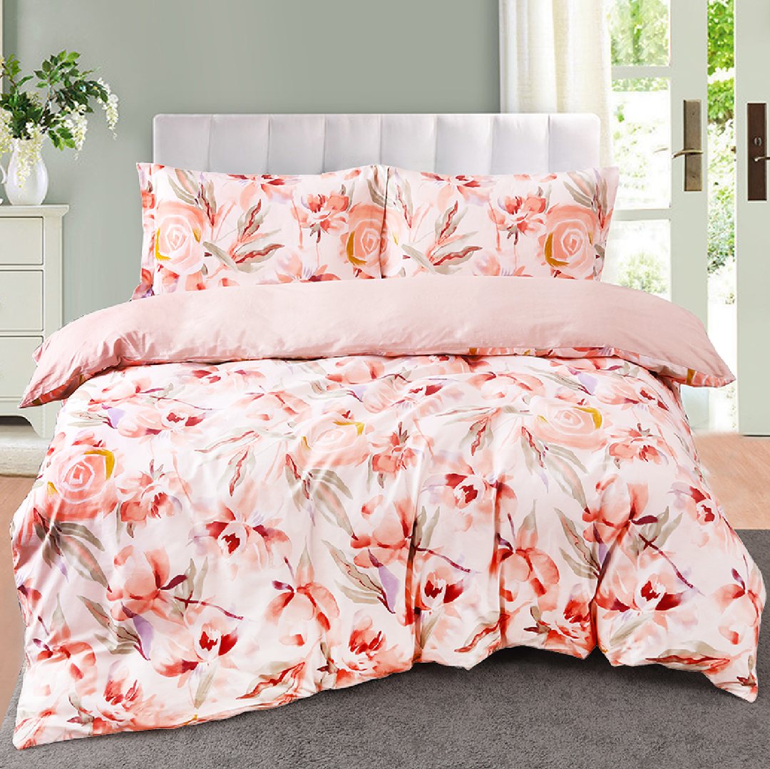 Contempo Helena 100% Cotton Quilt Cover Set