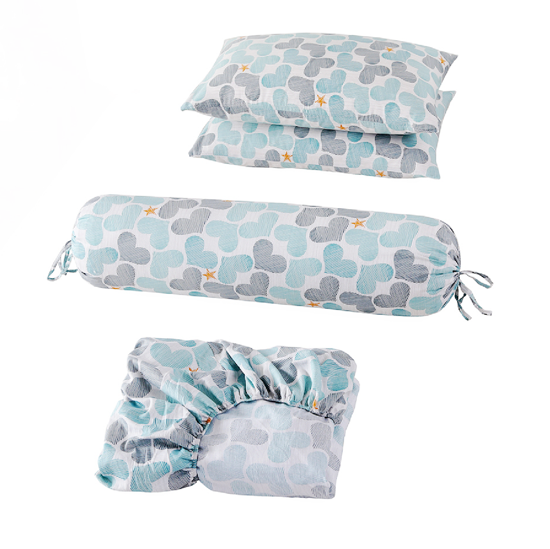 Inspire Jacca 100% Cotton Fitted Sheet Set