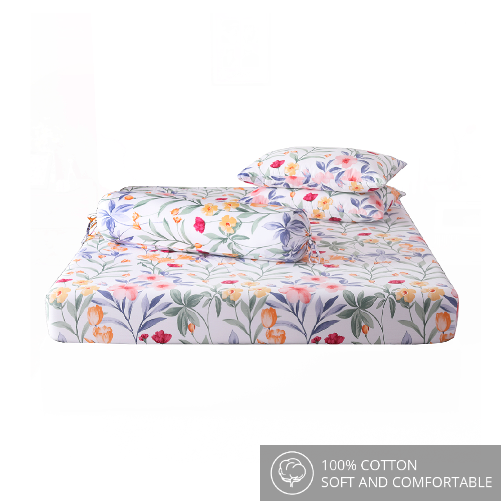⚡FLASH SALE⚡ Contempo Kyler 100% Cotton Fitted Sheet Set