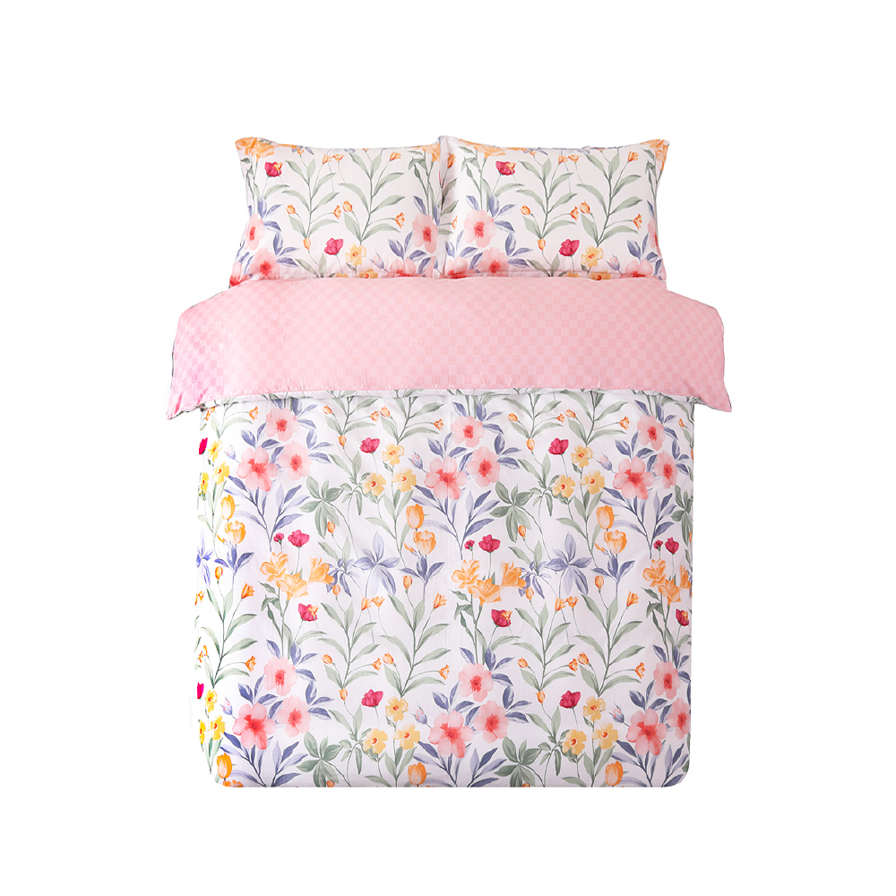Contempo Kyler 100% Cotton Quilt Cover Set