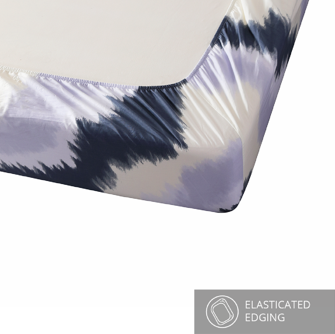 ⚡FLASH SALE⚡ Contempo Laze 100% Cotton Fitted Sheet Set