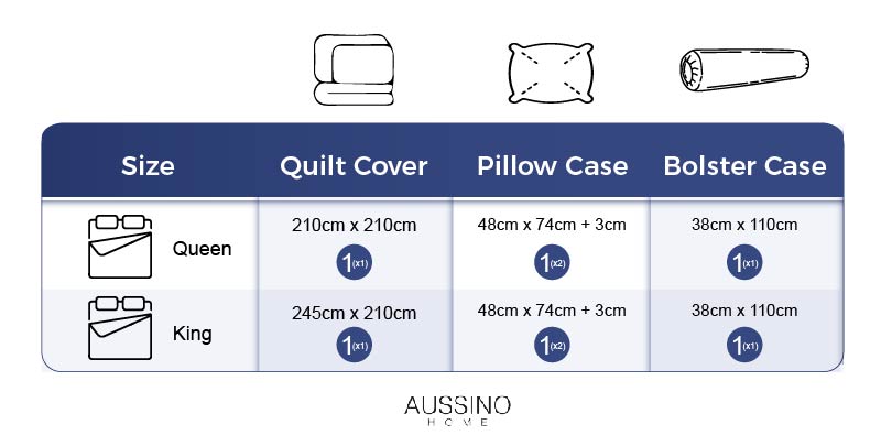 Contempo Joyluck Embroidery 100% Cotton Quilt Cover Set - Aussino Malaysia