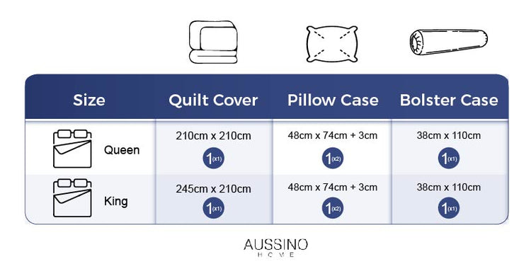 Contempo Joyluck Embroidery 100% Cotton Quilt Cover Set - Aussino Malaysia