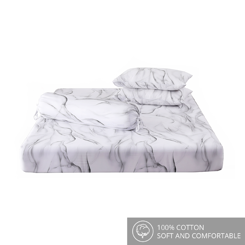 Contempo Mistee 100% Cotton Fitted Sheet Set