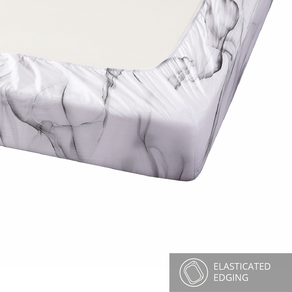 Contempo Mistee 100% Cotton Fitted Sheet Set