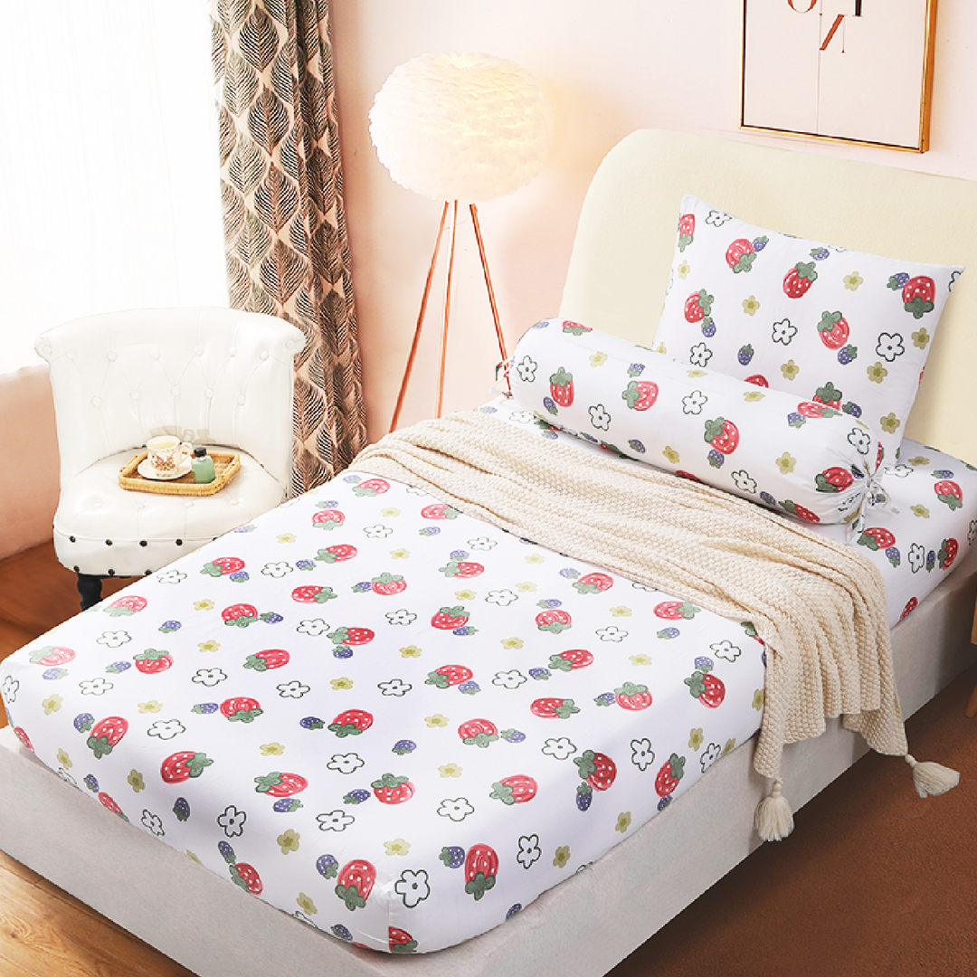 Aussino Kids Muffin 100% Cotton Fitted Sheet Set