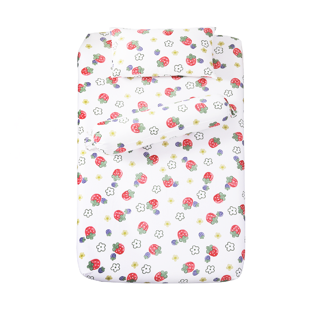Aussino Kids Muffin 100% Cotton Fitted Sheet Set