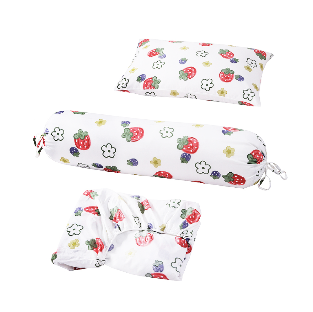 Aussino Kids Muffin 100% Cotton Fitted Sheet Set