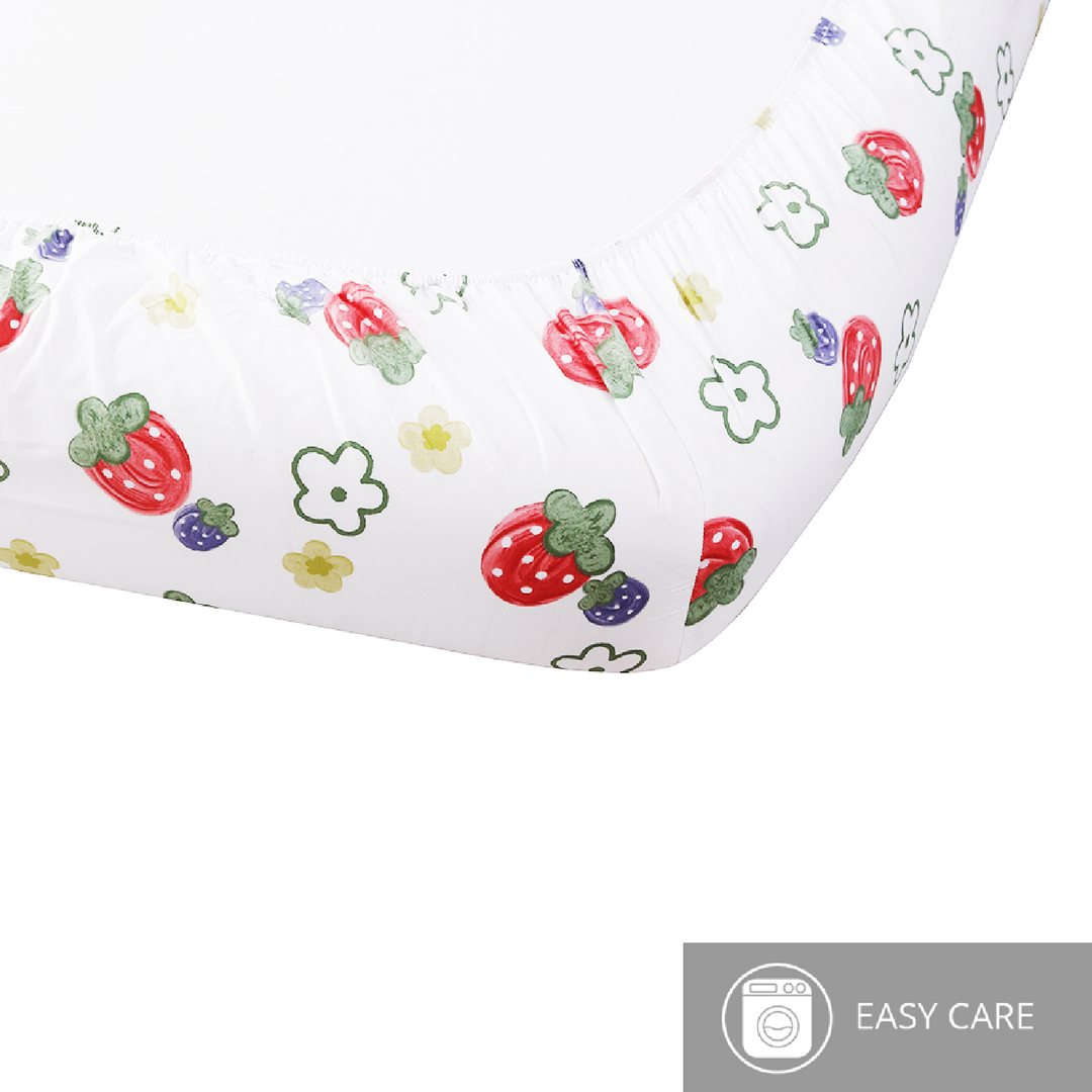 Aussino Kids Muffin 100% Cotton Fitted Sheet Set