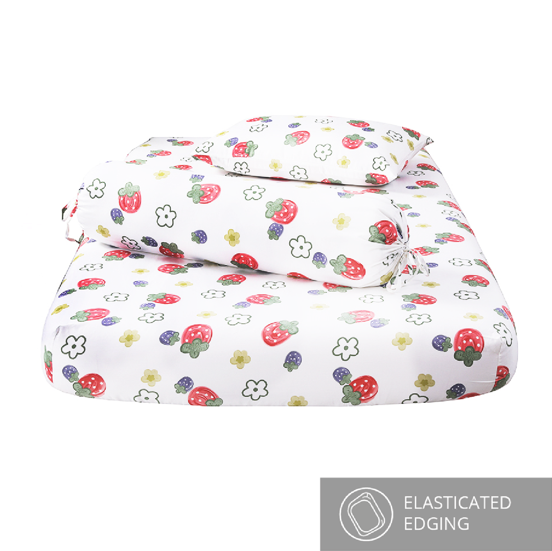 Aussino Kids Muffin 100% Cotton Fitted Sheet Set