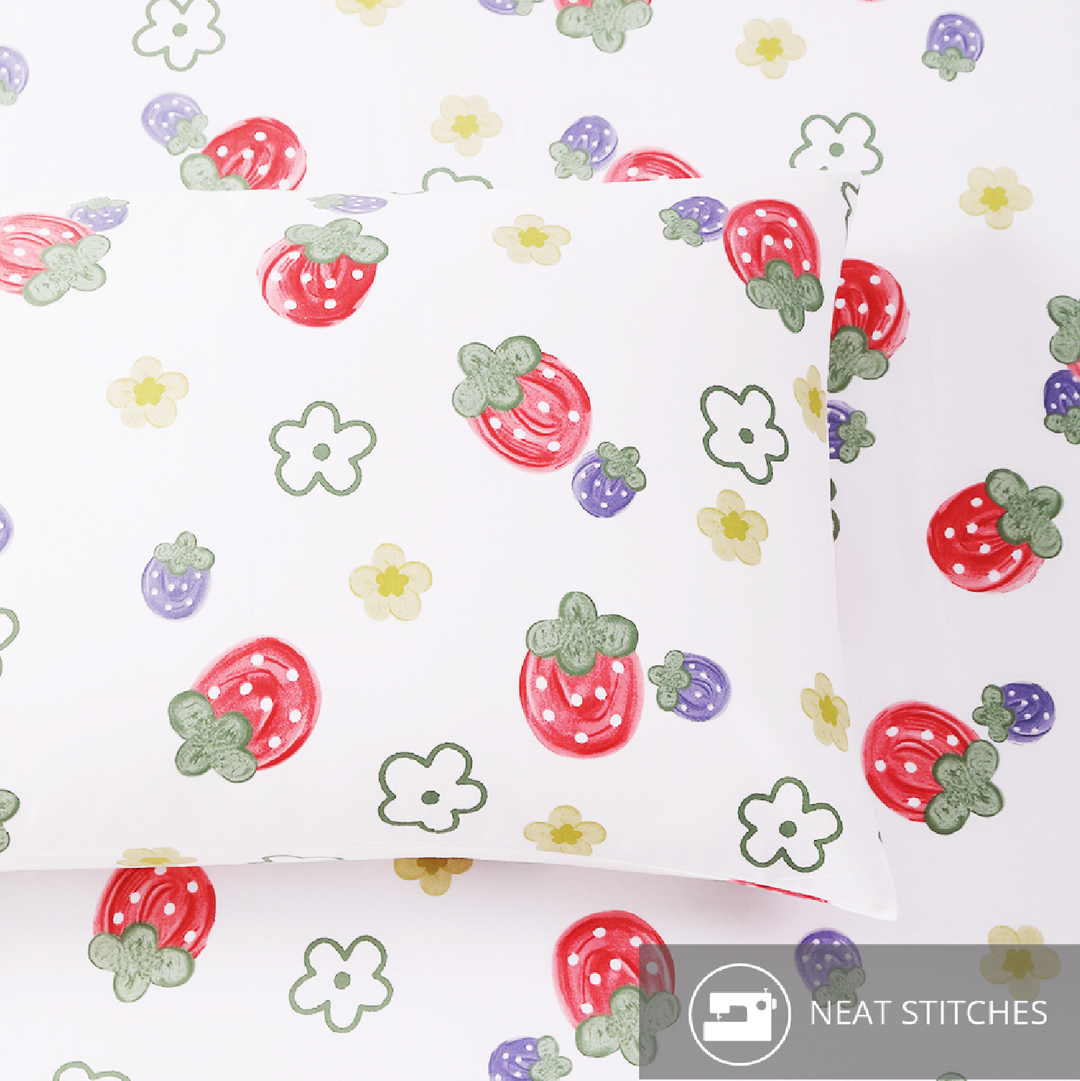 Aussino Kids Muffin 100% Cotton Fitted Sheet Set