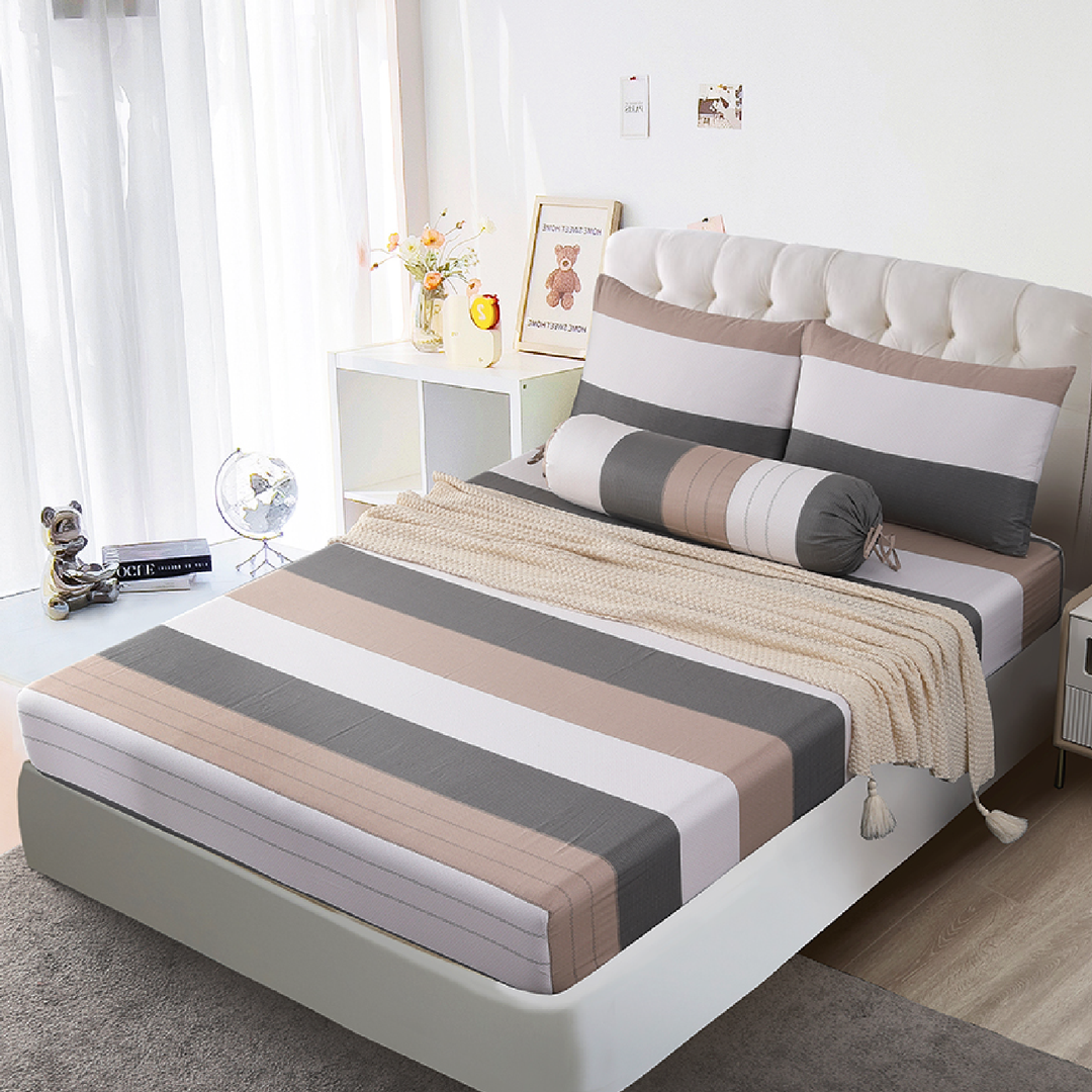 Inspire Pierson 100% Cotton Fitted Sheet Set