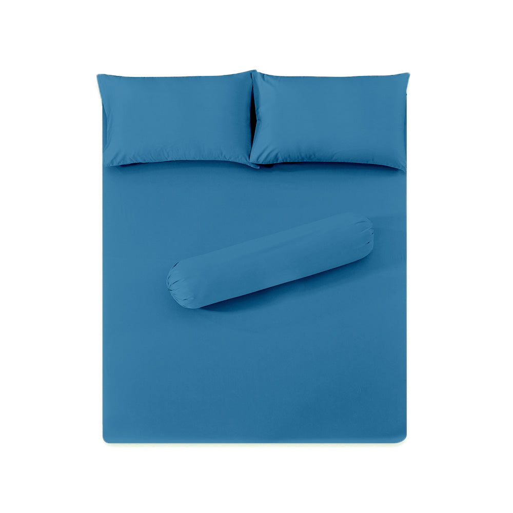 Solid Colored Fitted Sheet Sets 100% Microfiber