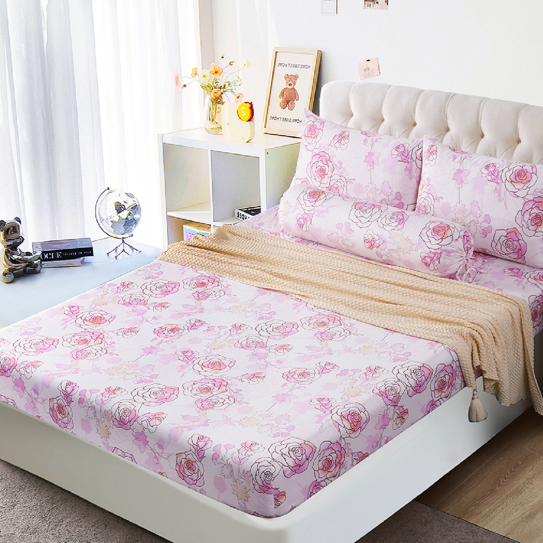 ⚡FLASH SALE⚡ Mega Bundle Deal- Contempo Rosalyn 100% Cotton Fitted Sheet Set