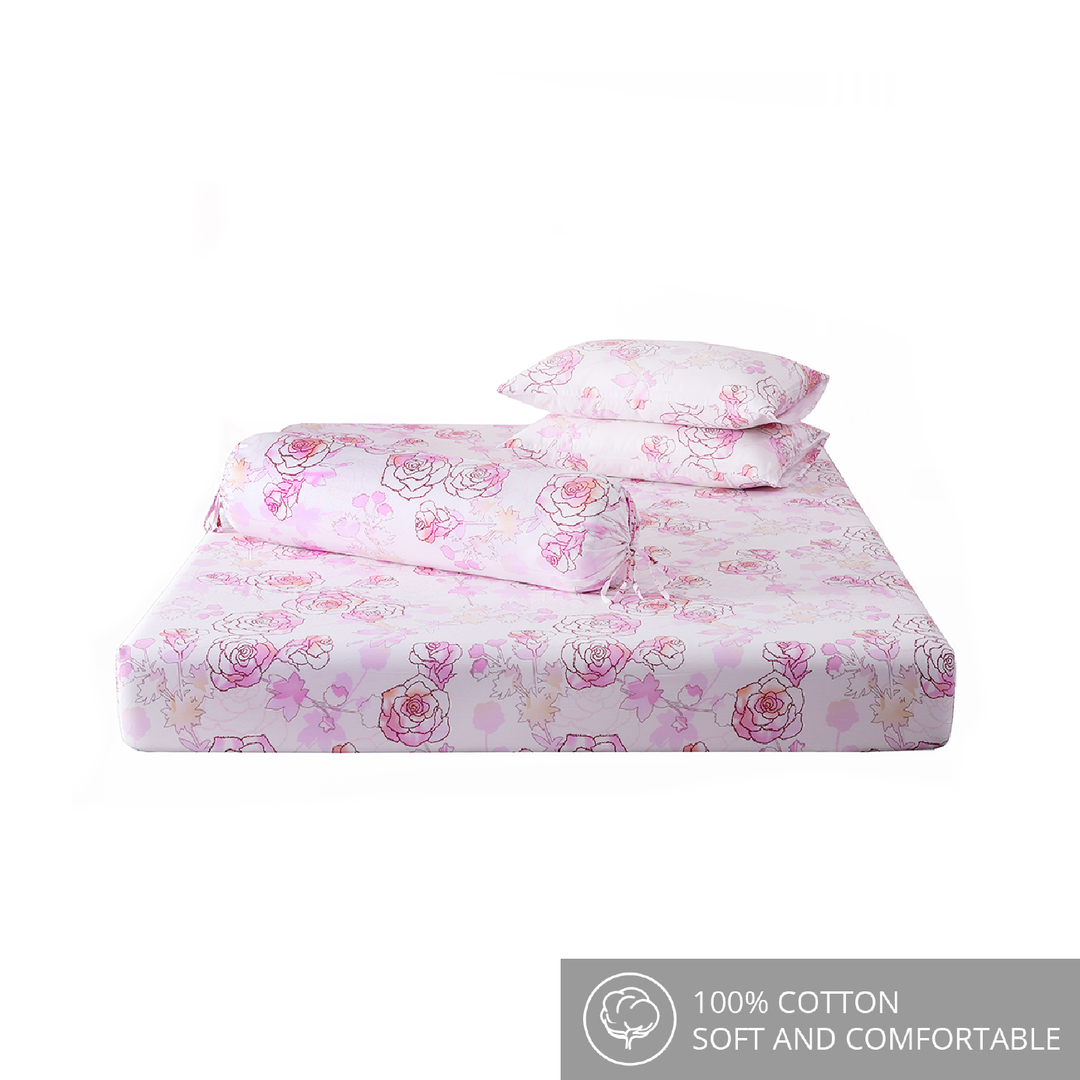 ⚡FLASH SALE⚡ Mega Bundle Deal- Contempo Rosalyn 100% Cotton Fitted Sheet Set