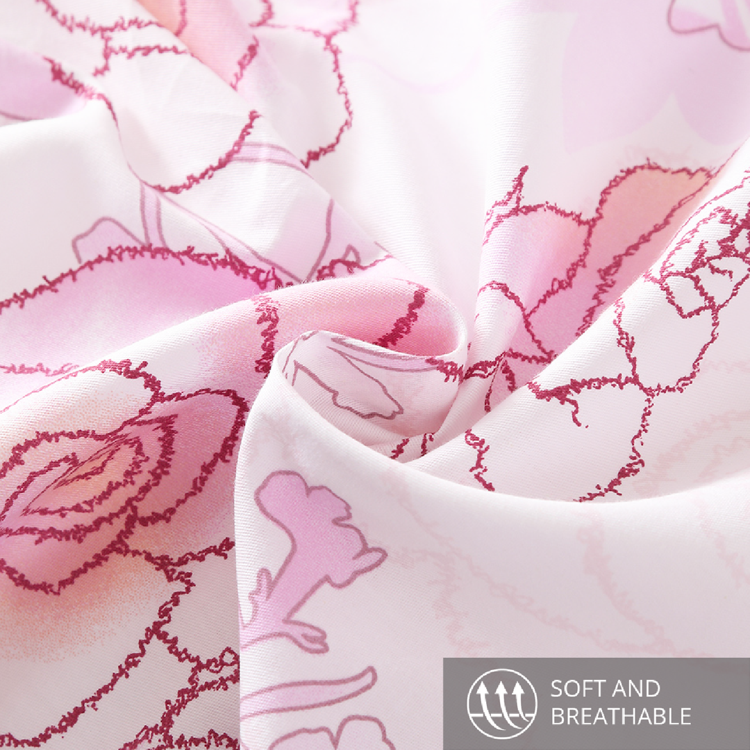 Contempo Rosalyn 100% Cotton Quilt Cover Set