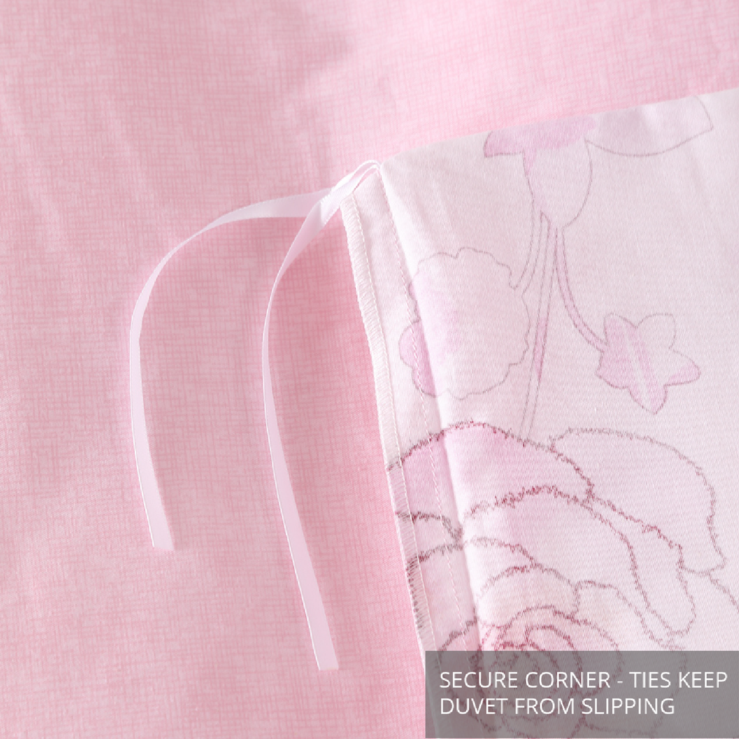 Contempo Rosalyn 100% Cotton Quilt Cover Set