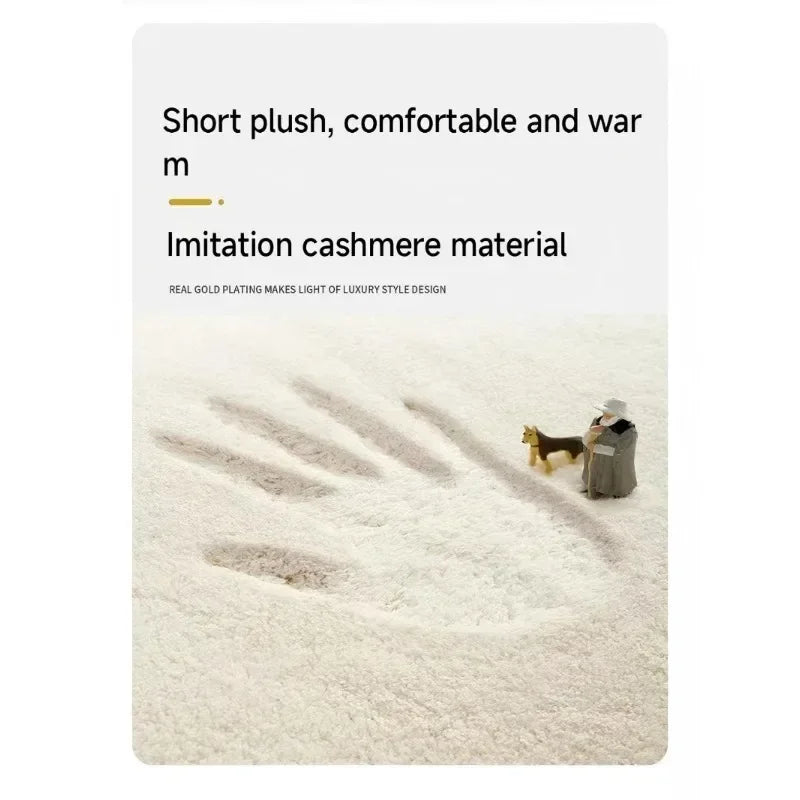 Small fresh bathroom absorbent floor mat imitation cashmere household bathroom entrance non-slip quick-drying carpet floor mat