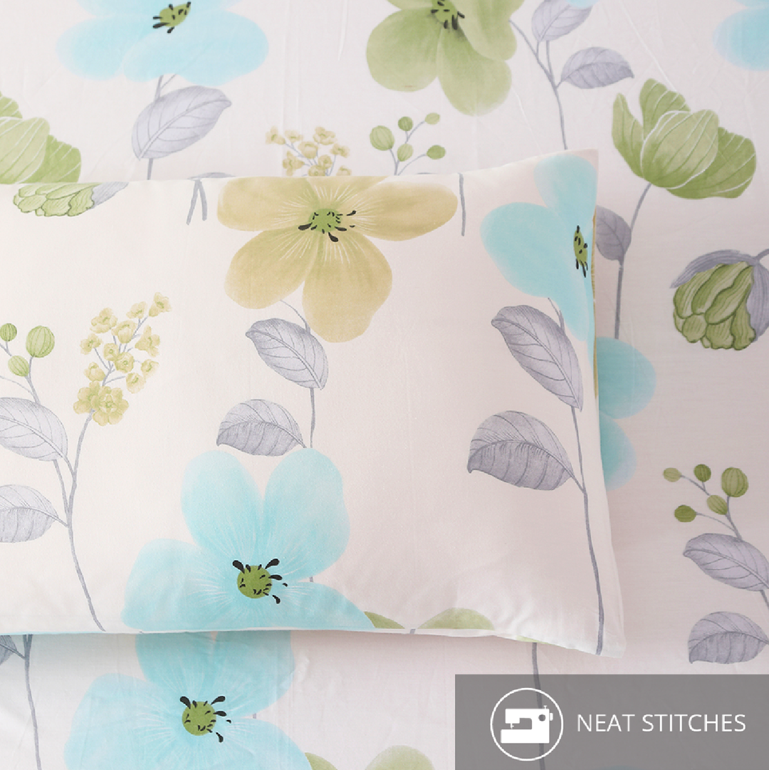 Contempo Sylvia 100% Cotton Fitted Sheet Set