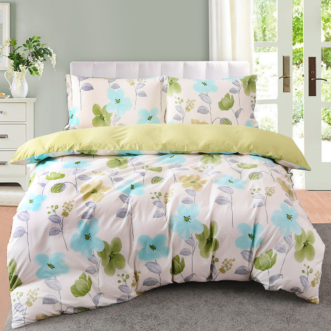 Contempo Sylvia 100% Cotton Quilt Cover Set