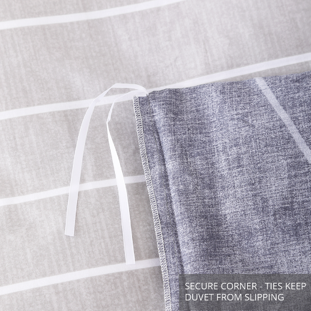 Inspire Terris 100% Cotton Quilt Cover Set