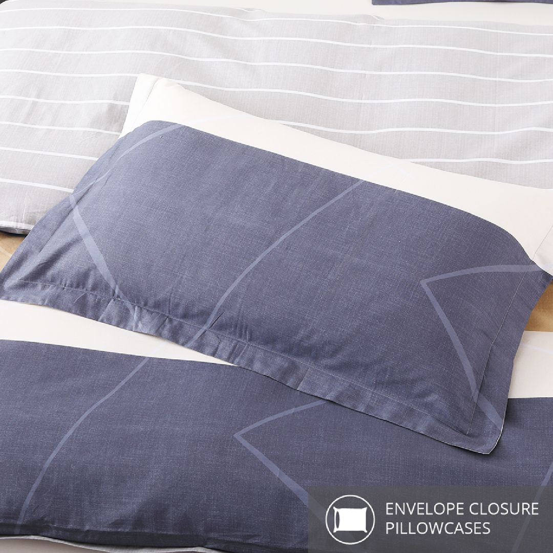 Inspire Terris 100% Cotton Quilt Cover Set