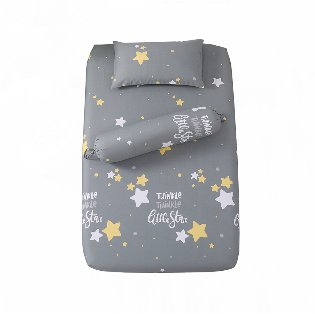 Aussino Kids Twinkle 100% Cotton Fitted Sheet Set